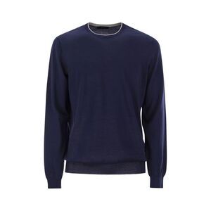 FAY Crew Neck Long Sleeve Sweater Men NIGHT BLUE Sweaters & Cardigans